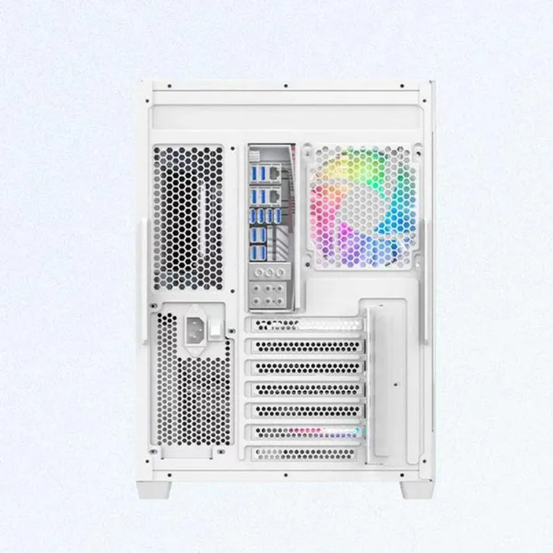 Transparent Computer Case, Desktop Computer ATX, Side Transparent 360 Water-Cooled Gaming Computer Case+360 Water-Cooled Fan X1+2TB/SSD Solid-State Drive M.2 Interface X1+Colorful Fan X4 N700W Power Supply PC Power Supply Gaming Power Supply X1