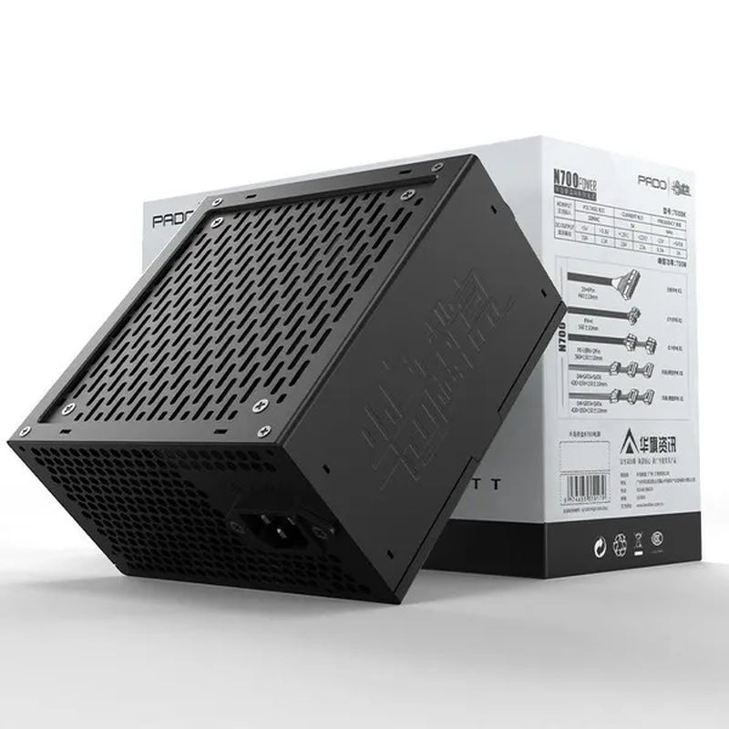 Transparent Computer Case, Desktop Computer ATX, Side Transparent 360 Water-Cooled Gaming Computer Case+360 Water-Cooled Fan X1+2TB/SSD Solid-State Drive M.2 Interface X1+Colorful Fan X4 N700W Power Supply PC Power Supply Gaming Power Supply X1
